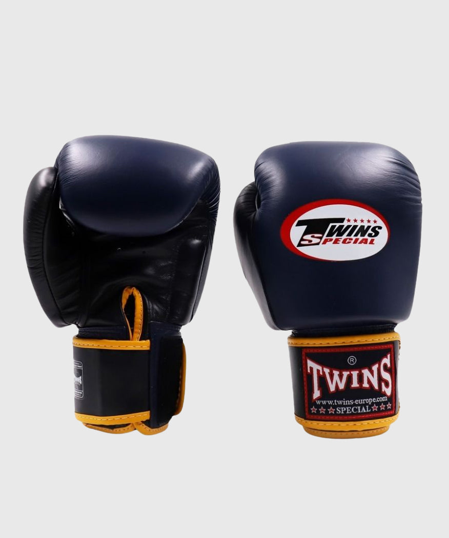 Gants De Boxe Twins Bgvl4 - Noir/Bleu/Noir