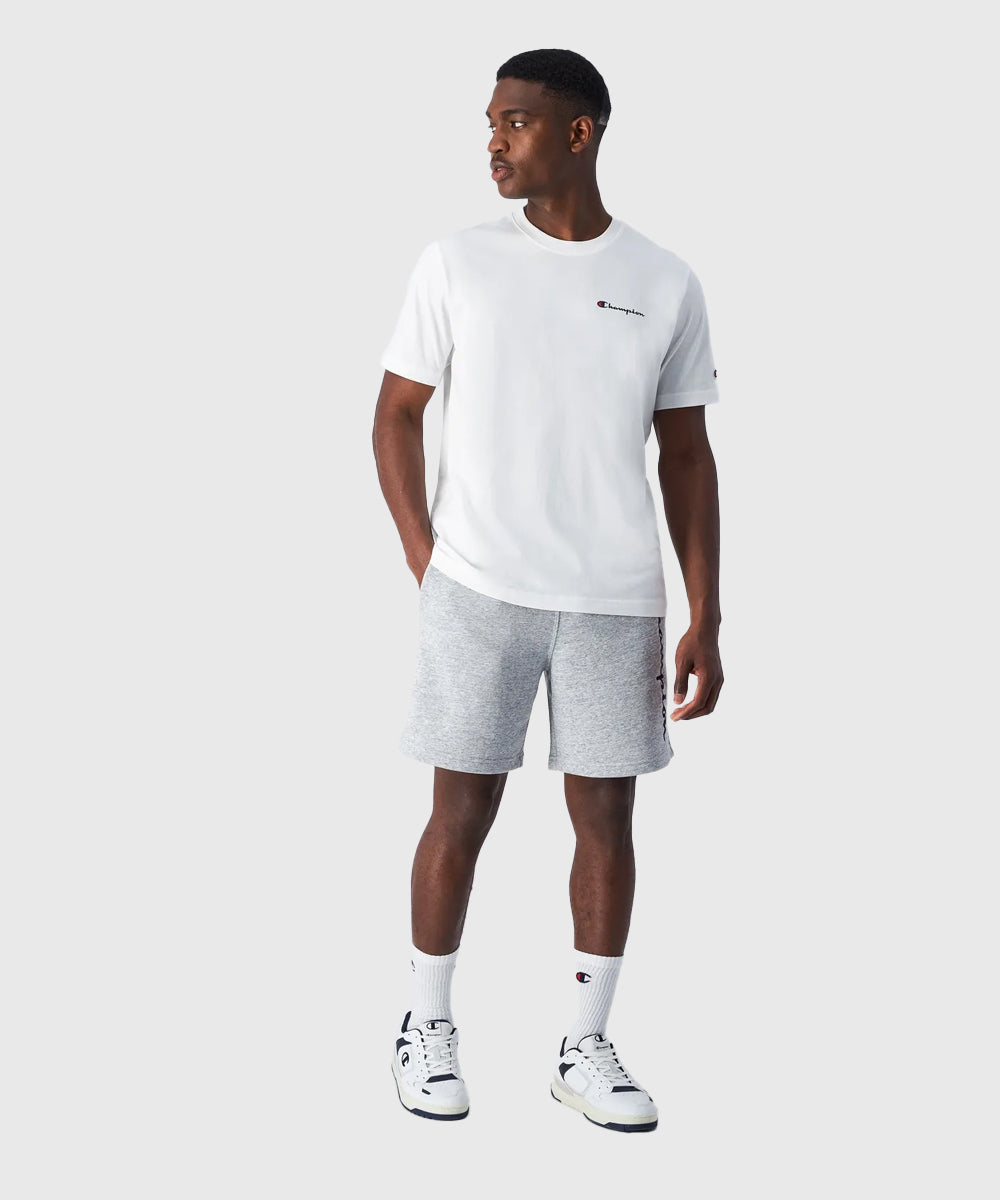 T-Shirt Champion Baumwolljersey mit kleinem Logo - Weiß