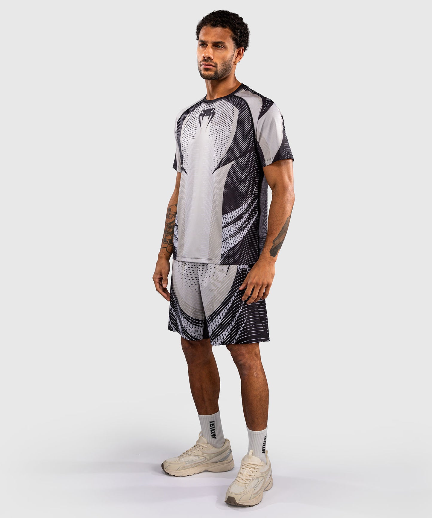 Venum Galactic 3.0 Dry-Tech T-Shirt - Cremeweiß/Schwarz