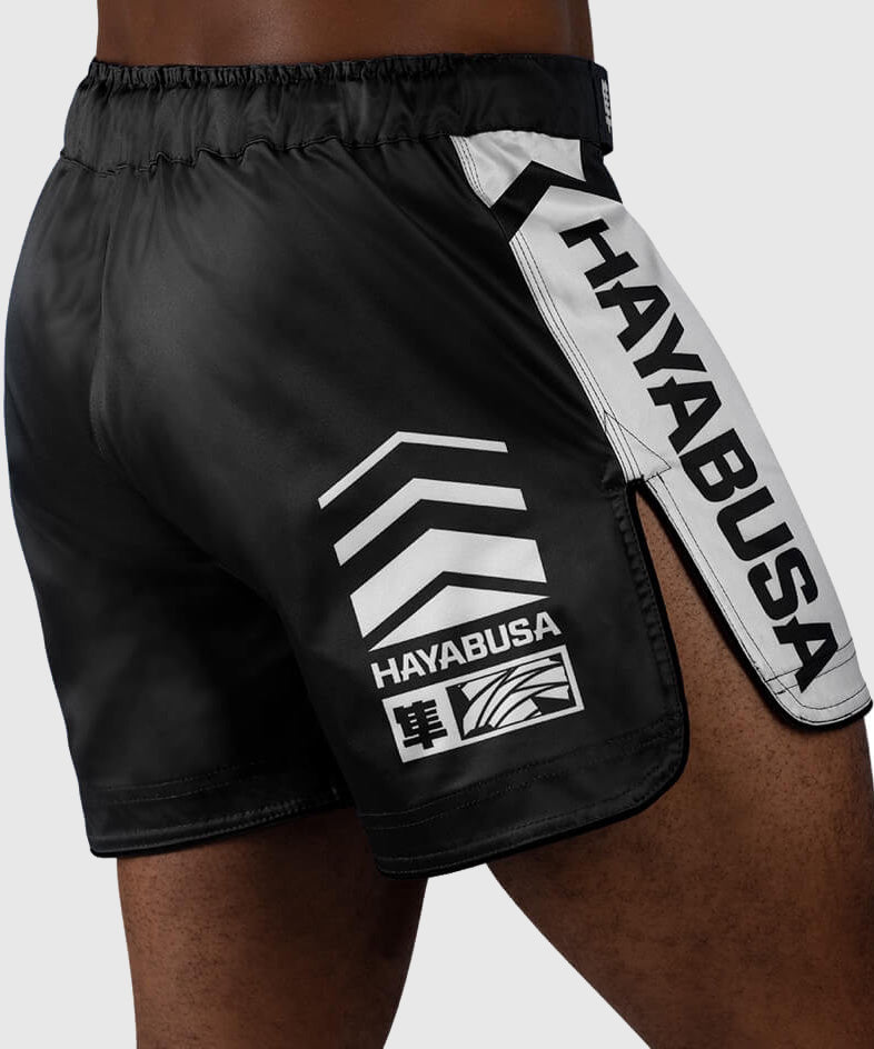 Short de MMA Icon Court Hayabusa - Noir/Blanc