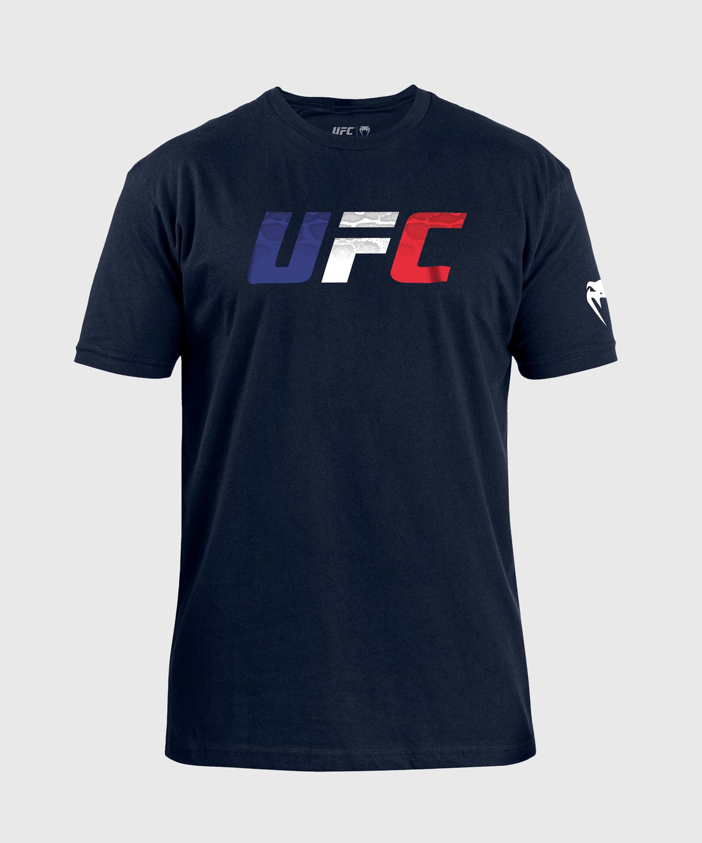 T-shirt pour Hommes UFC Unrivaled by Venum Drapeau Français - Bleu Marine