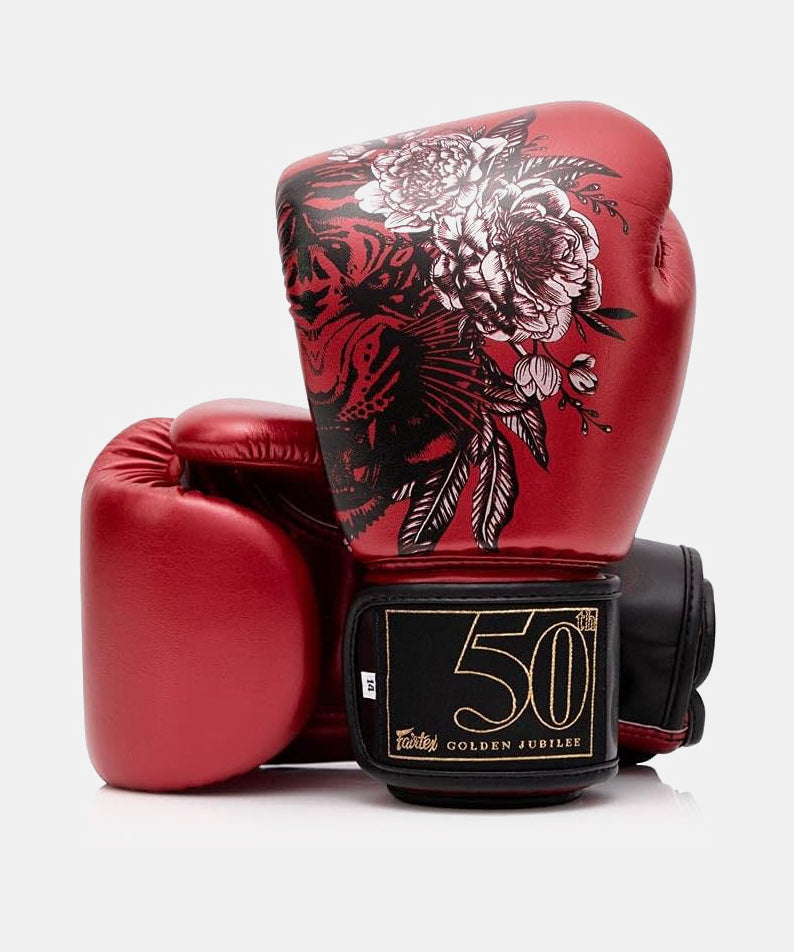 Gants de Boxe Fairtex Golden Jubilee - Rouge