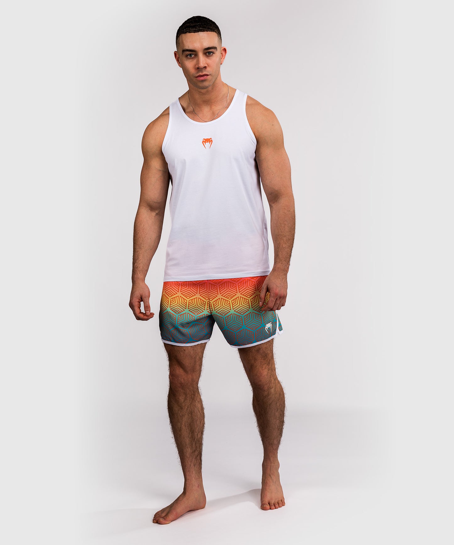 Venum Echo Tank Top - Weiß/Orange Sunset