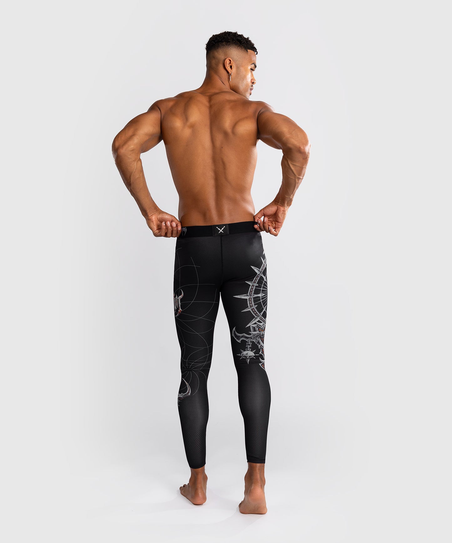 Venum Gladiator 5.0 Men's Compression Pants - Black/Silver