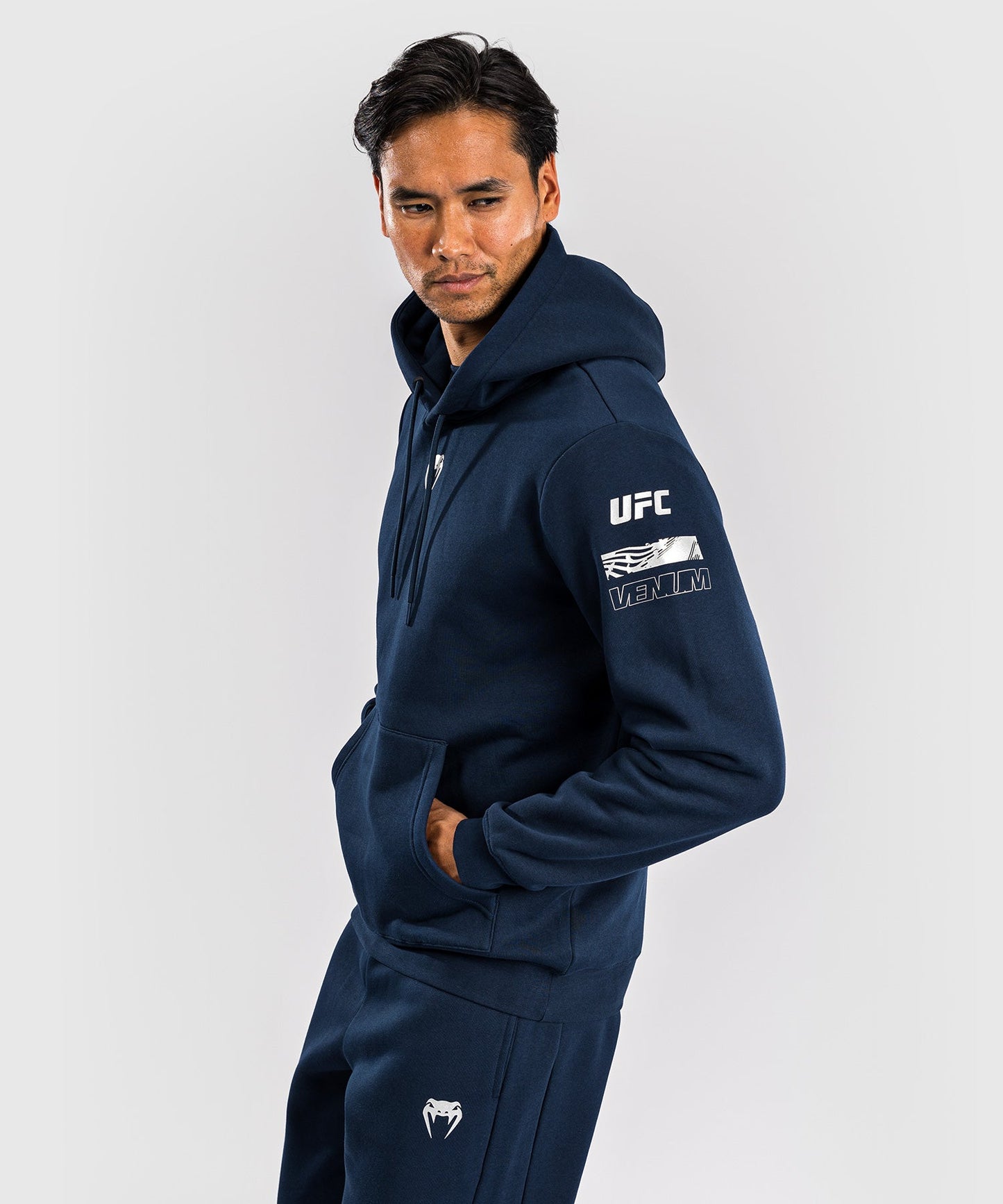 Men's UFC Fusion by Venum Fight Week Hooded Sweatshirt - Ocean Blue