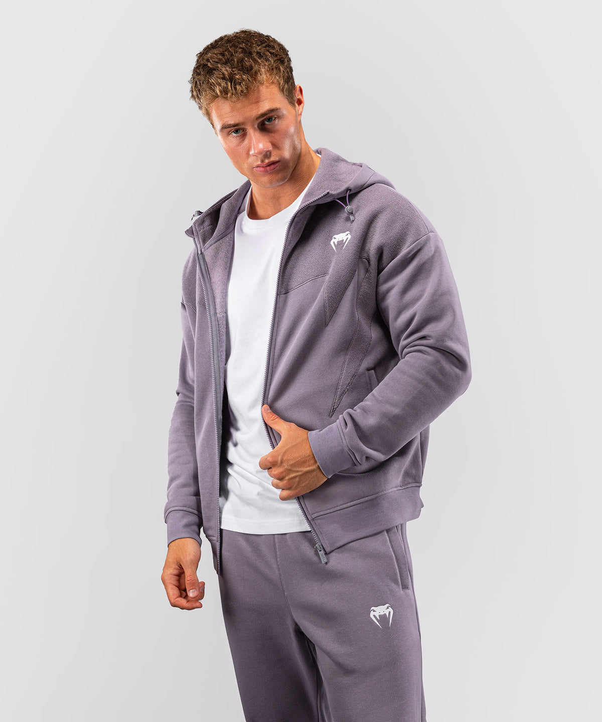 Venum Attack Fleece & Weave Trainingsjacke - Lavendelgrau