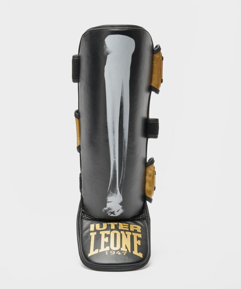 Leone X Iuter Schienbeinschoner - Schwarz/Schwarz