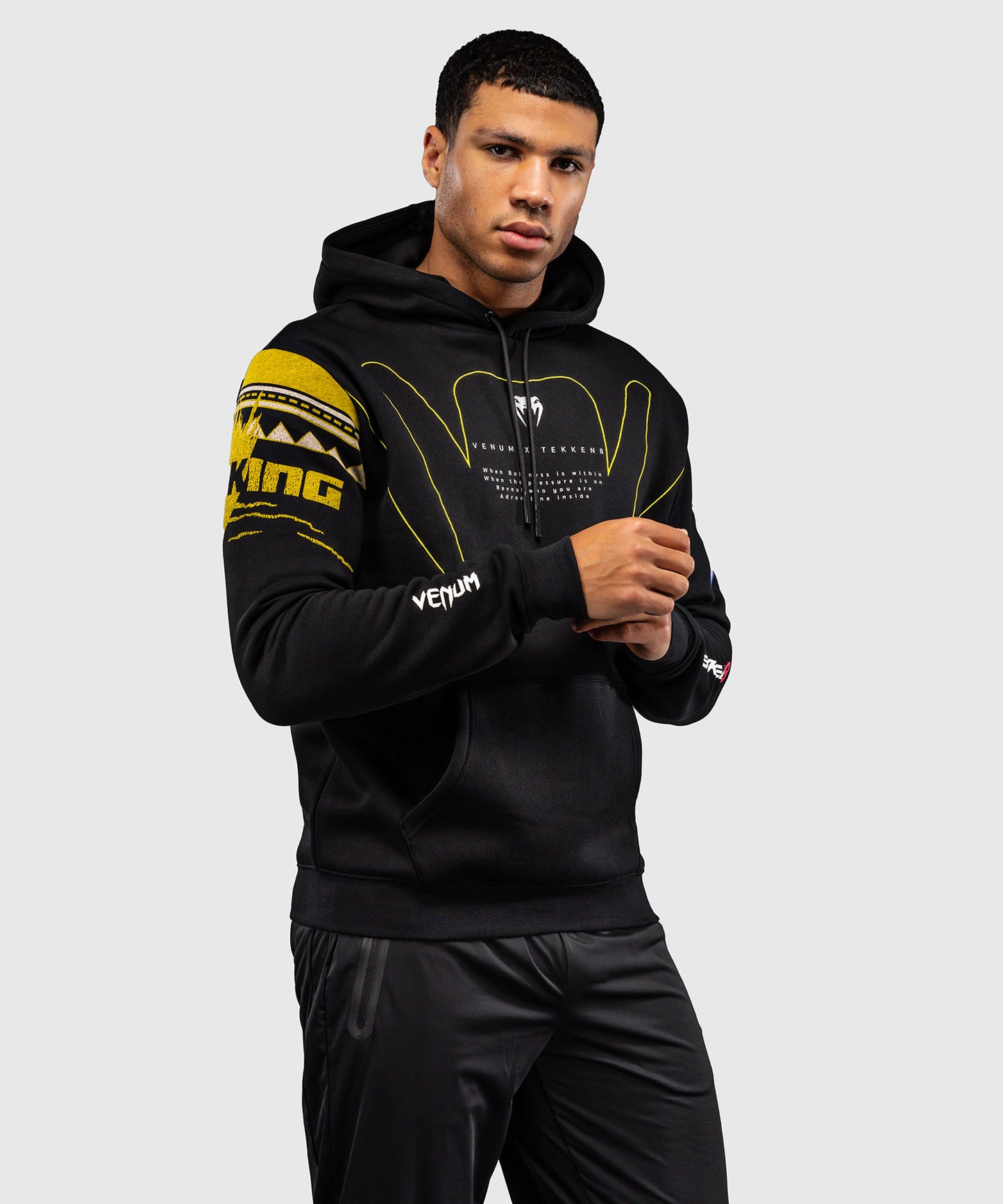 Venum x TEKKEN 8 Pullover Hoodie - King - Black/Yellow
