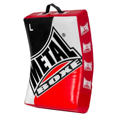 Bouclier courbé Metal Boxe - Taille L - Noir/Blanc/Rouge