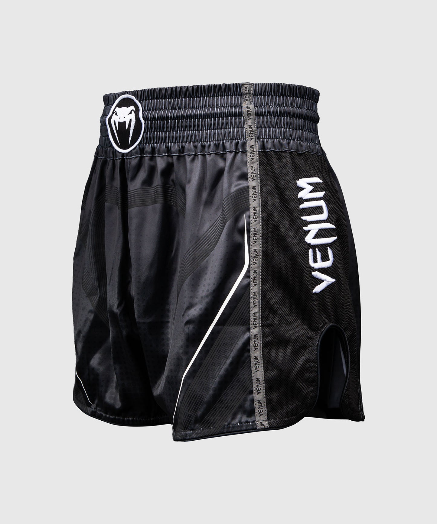 Venum Stealth Pantaloncini Muay Thaï – Nero/Bianco