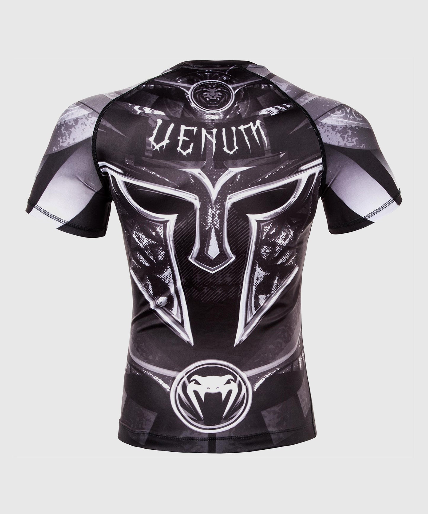 Venum Gladiator 3.0 Rashguard - Black/White - Short Sleeves