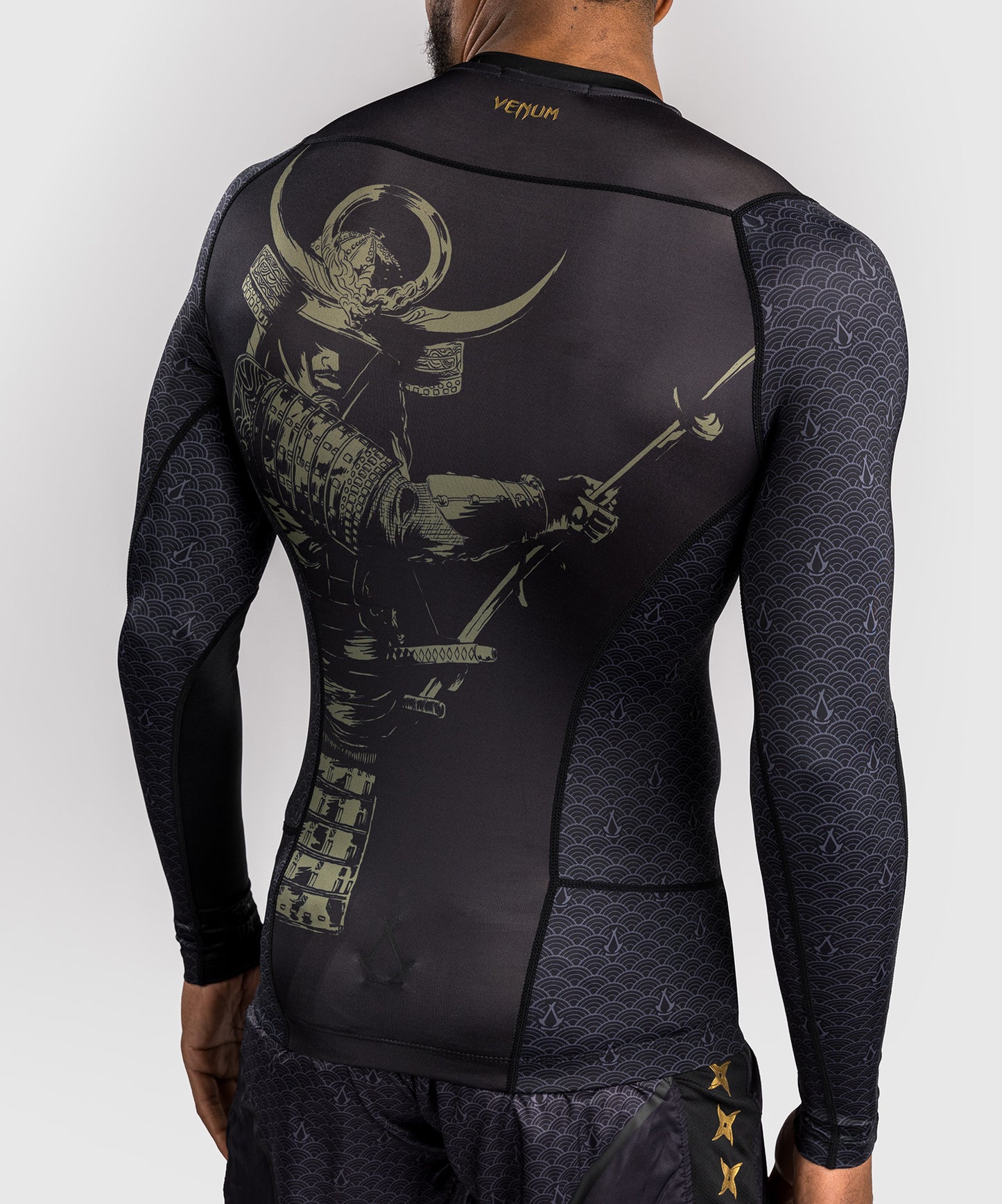 Venum x Assassin's Creed Shadows Long Sleeve Rashguards - Black