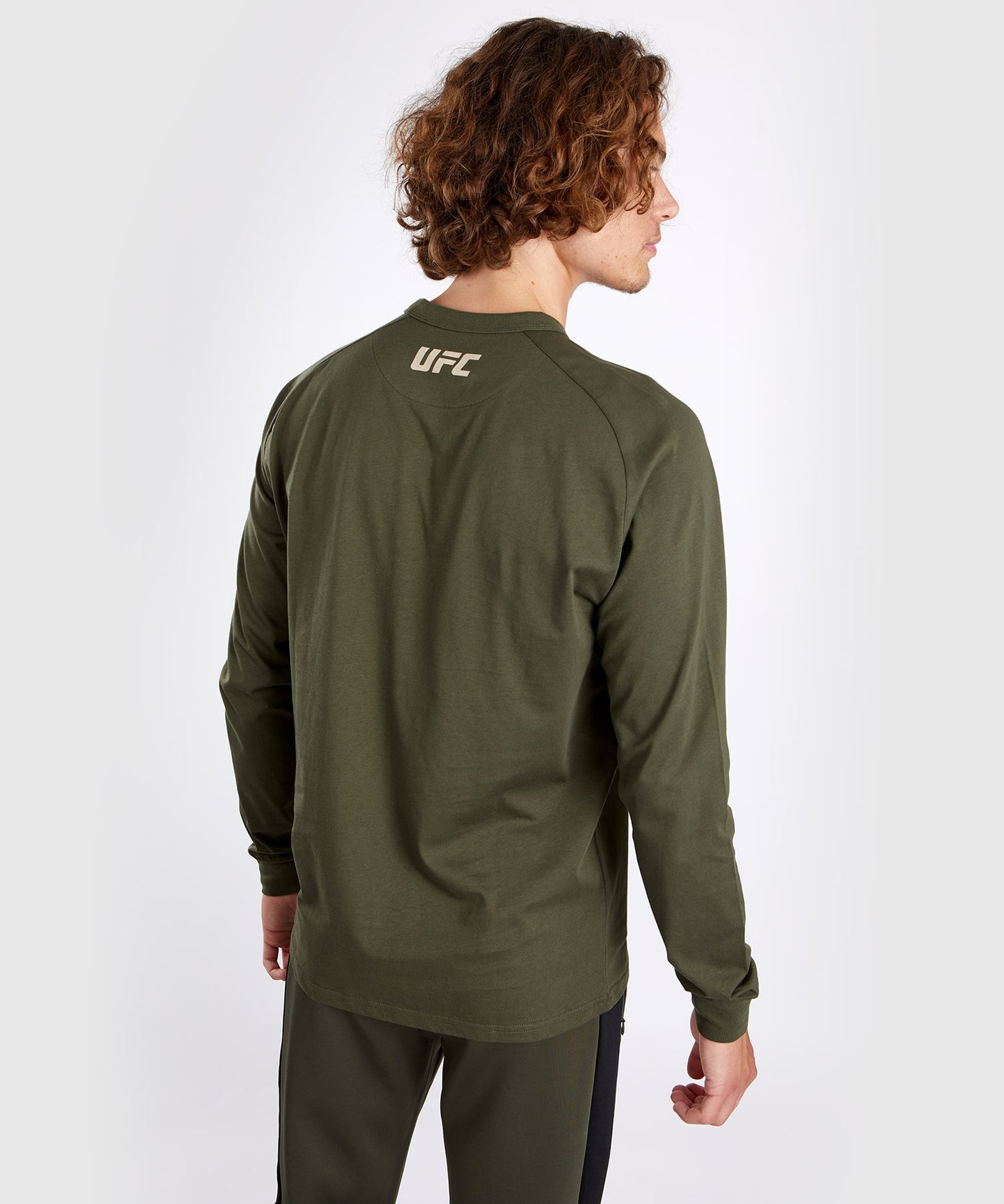 T-shirt à manches longues pour Hommes UFC Adrenaline by Venum Fight Week - Khaki