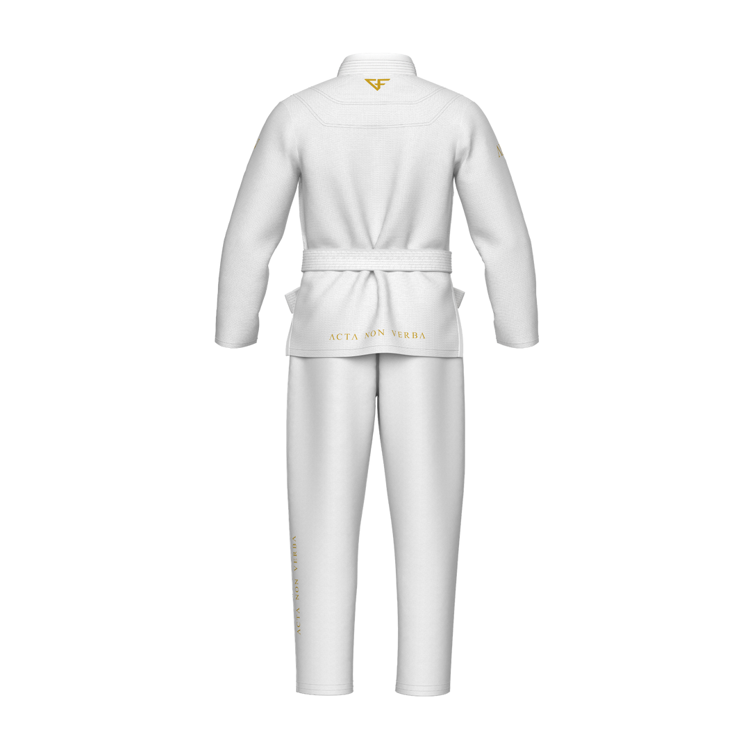 Kimono de JJB Ground Force Acta Non Verba - Blanc