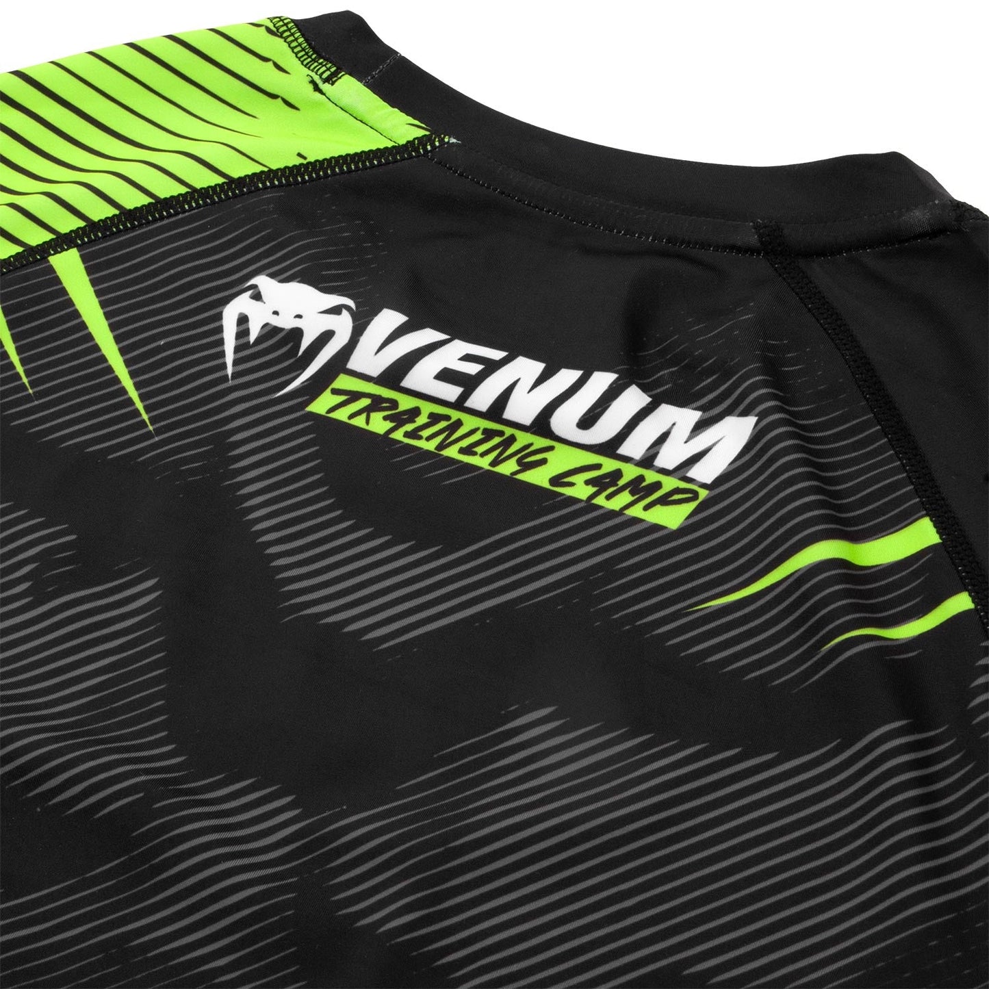 Rashguard Venum Training Camp 2.0 - Long Sleeve - Black/Yellow Fluo