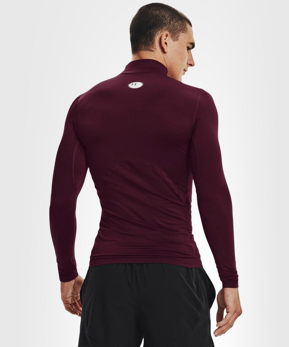 Haut De Compression À Col Montant Under Armour Coldgear - Bordeaux