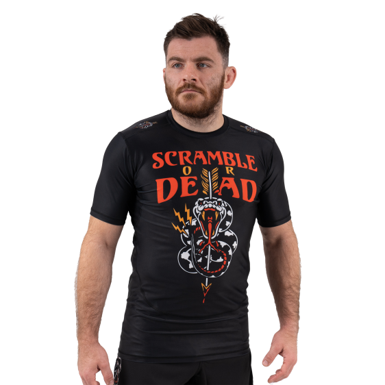 Rashguard Scramble Or Dead - Schwarz