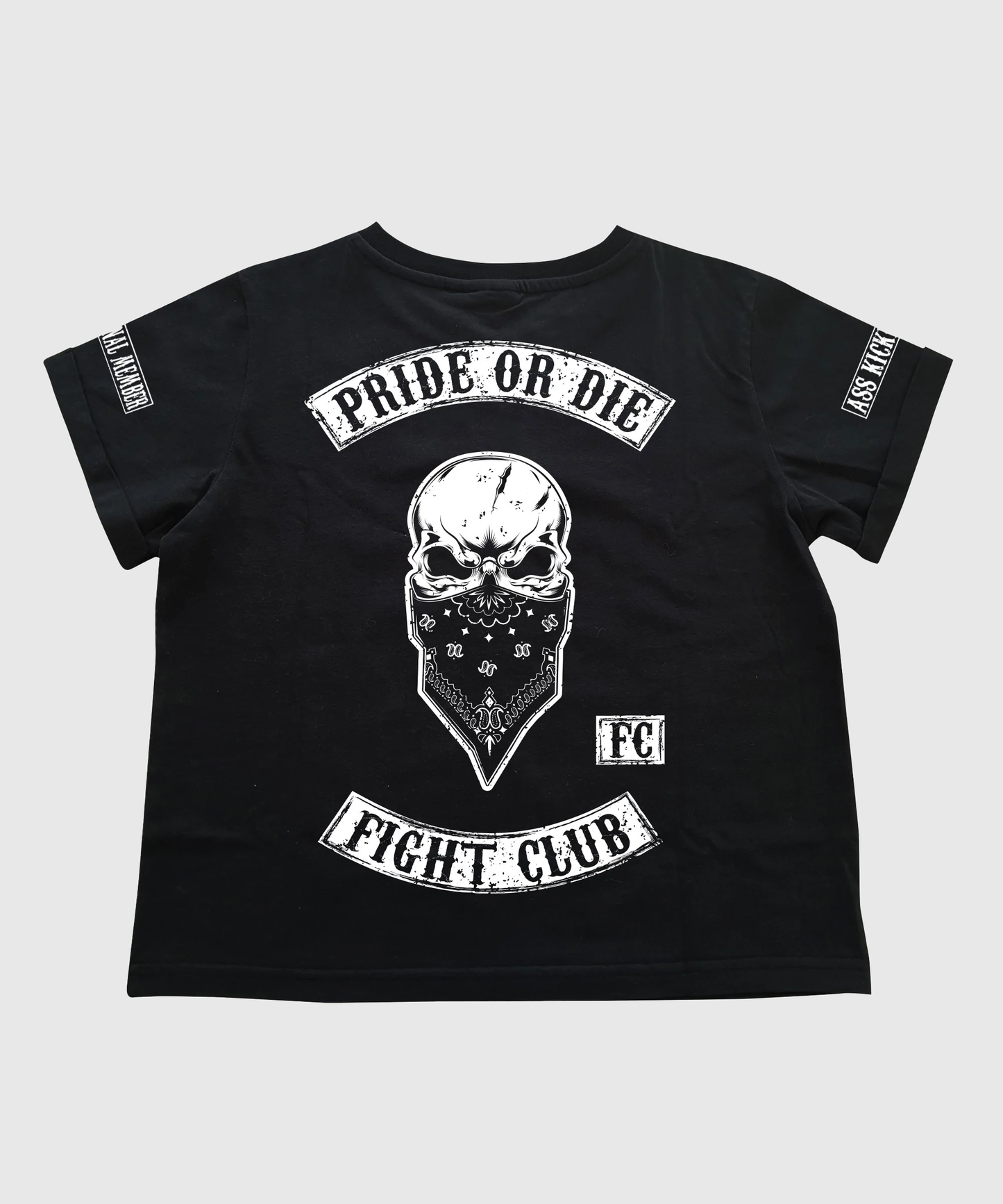 Pride Or Die Fight Club Camiseta Mujer – Negro