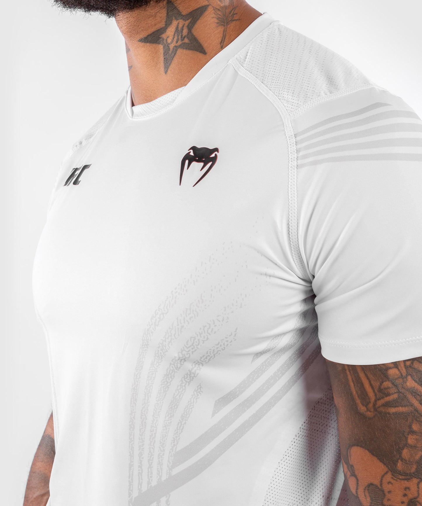 T-shirt Technique Homme UFC Venum Authentic Fight Night - Blanc