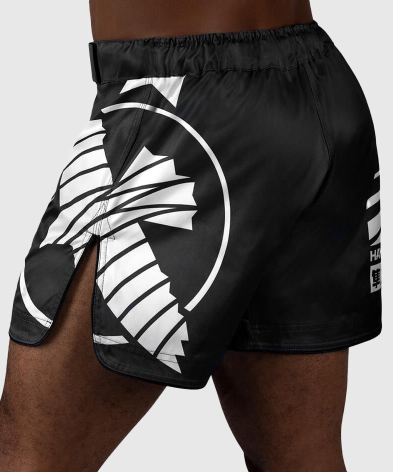Short de MMA Icon Court Hayabusa - Noir/Blanc