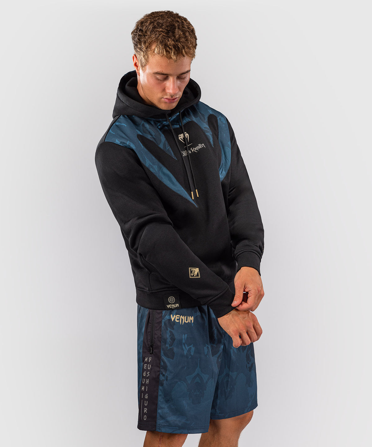 Jujutsu Kaisen x Venum Fushiguro Sudadera con Capucha – Verde Océano