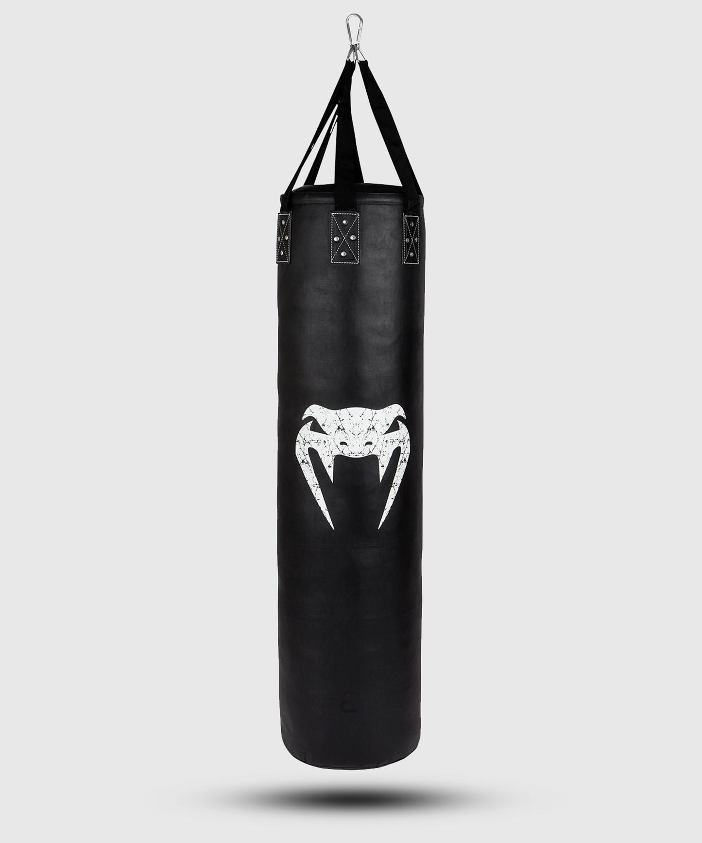 Sac de Frappe Venum Challenger + Crochet de Plafond - Noir/Blanc - Rempli - 170cm