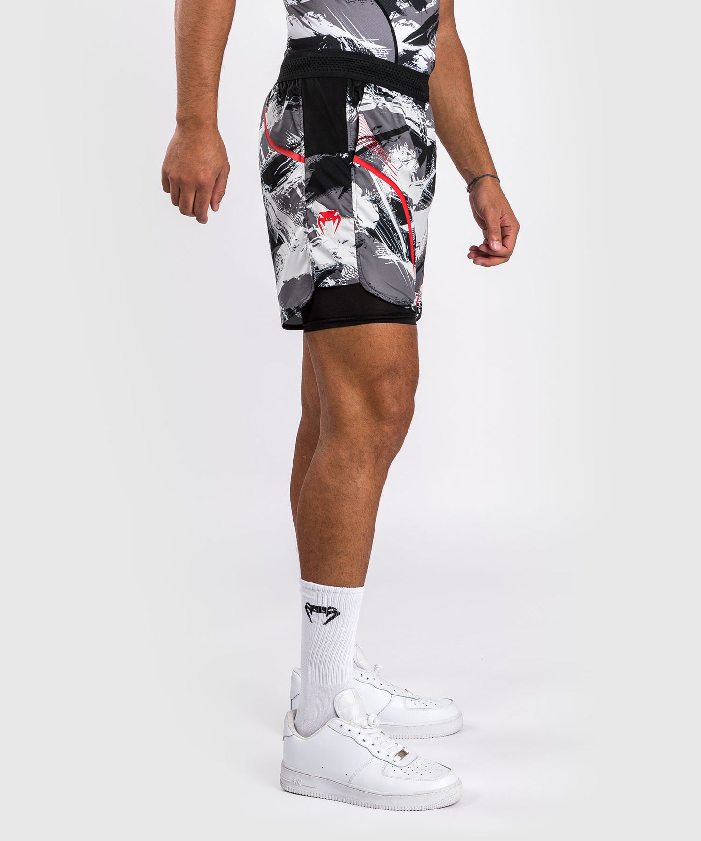 Venum Electron 3.0 Trainingsshorts - Grau/Rot