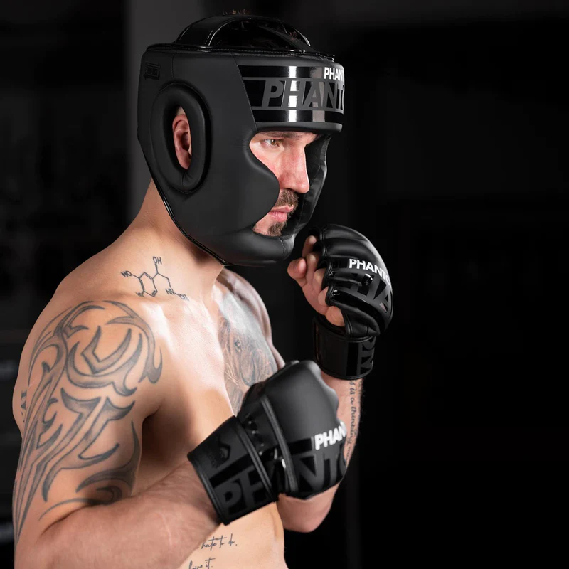 Boxhelm Phantom Athletics Apex Full Face - Schwarz