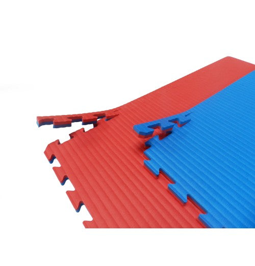 Tatami Puzzle 100x100x4cm (x5) - Rouge/Bleu