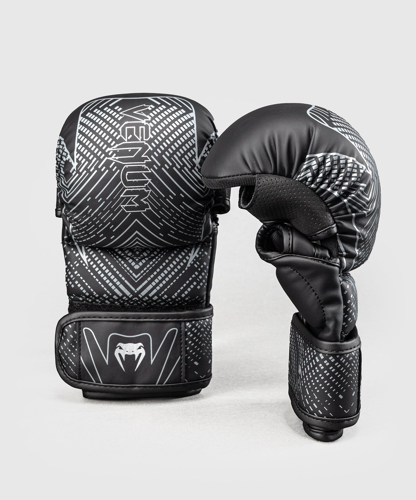 Venum Midnight Fury Guantes de Sparring - Negro/Gris/Plata