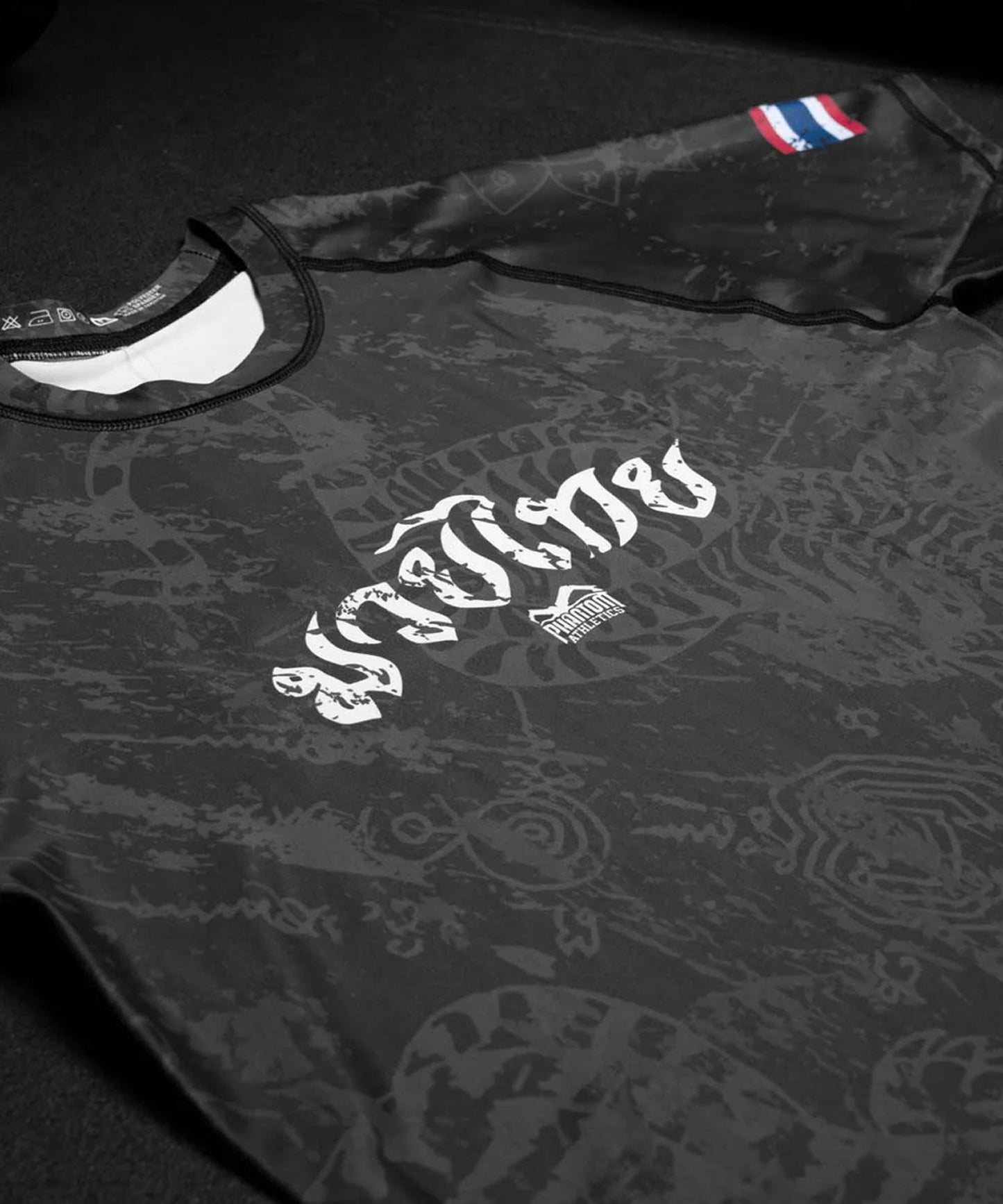 Rashguard Phantom Athletics Muay Thai - Schwarz