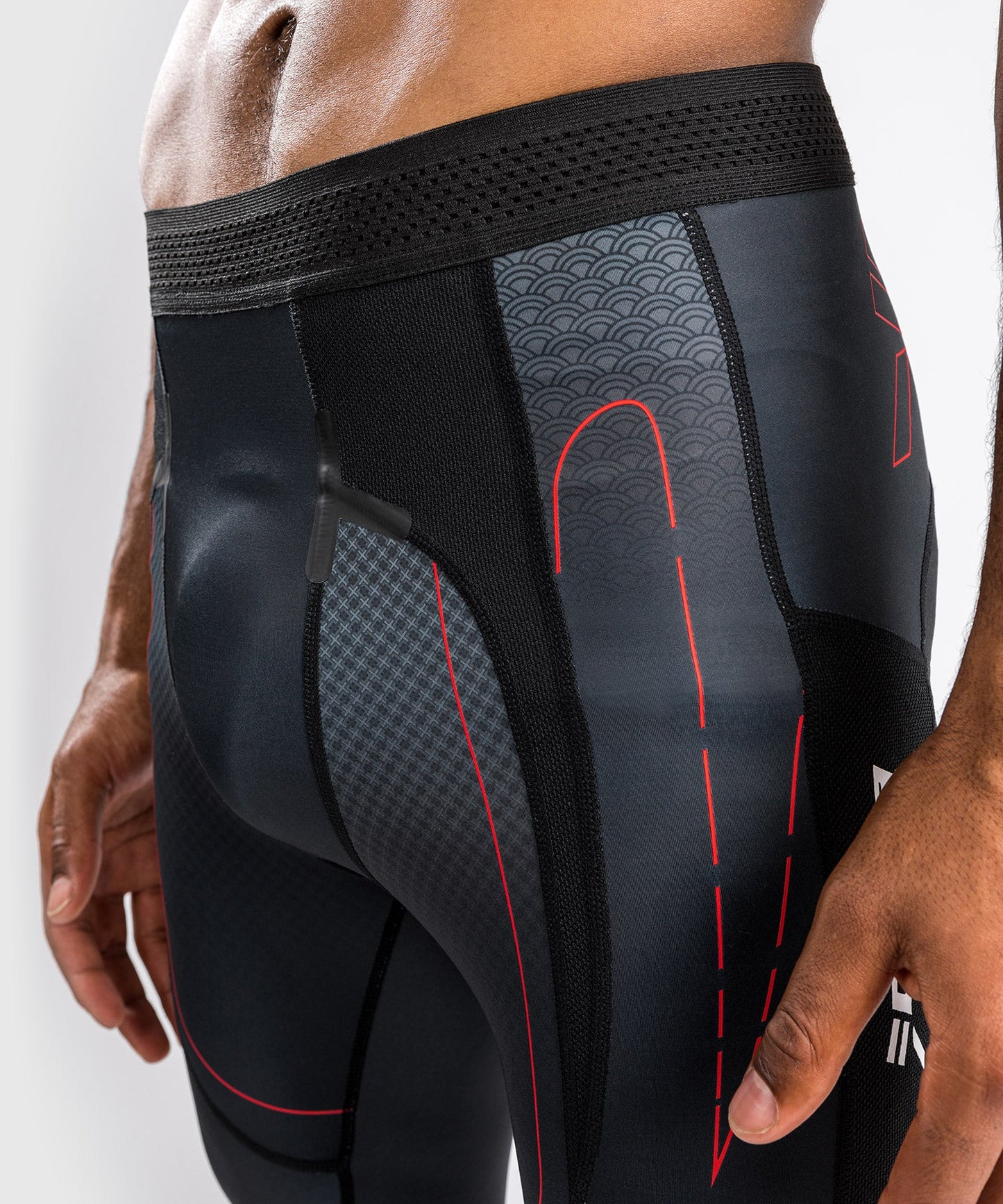 Venum Okinawa 3.0 Compression Pants - Black/Red