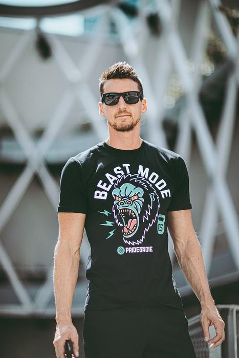 Pride Or Die Beast Mode Training T-shirt - Black