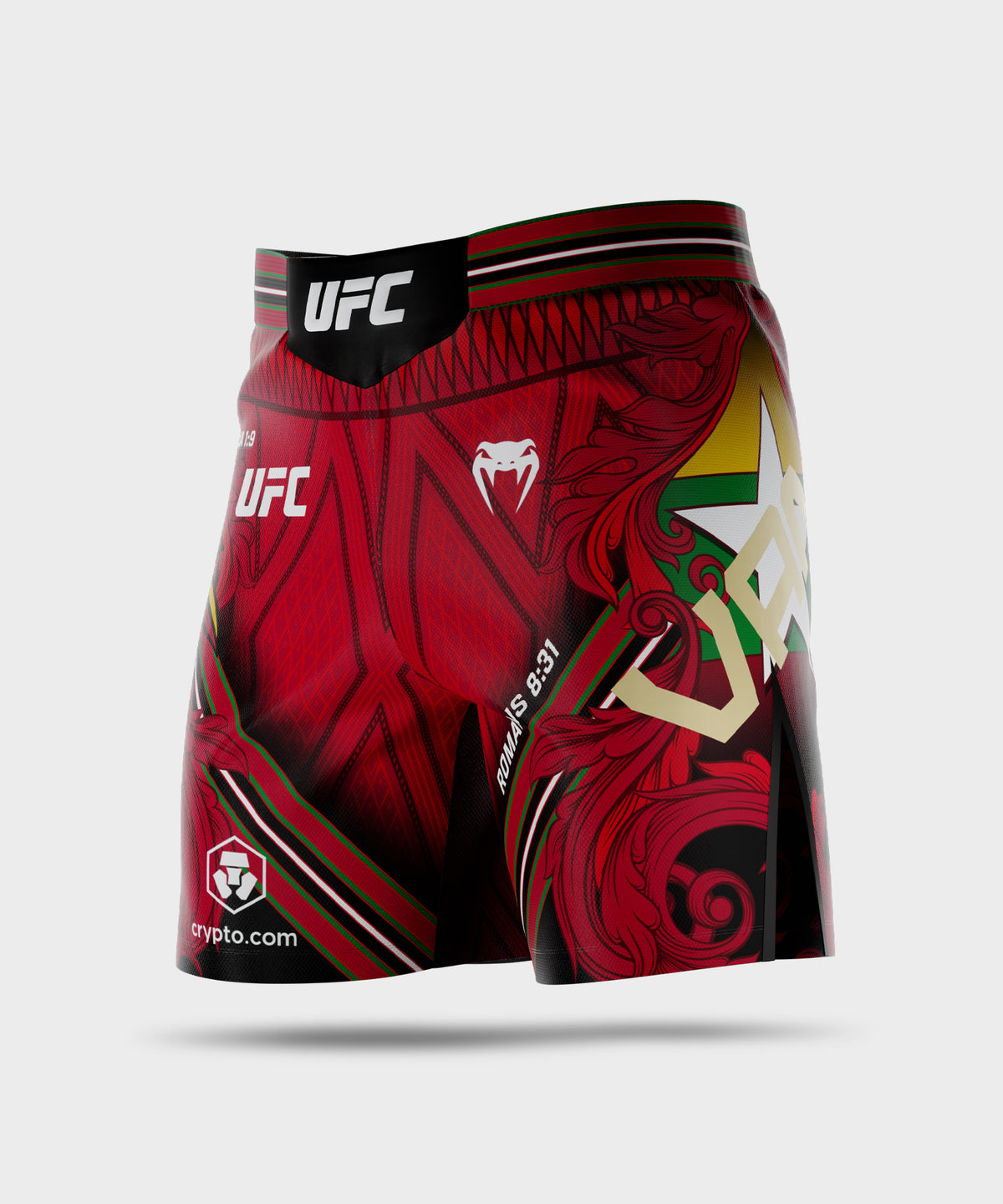 Men’s UFC Adrenaline Unrivaled by Venum Red Josh Van Short Fit Fight Short