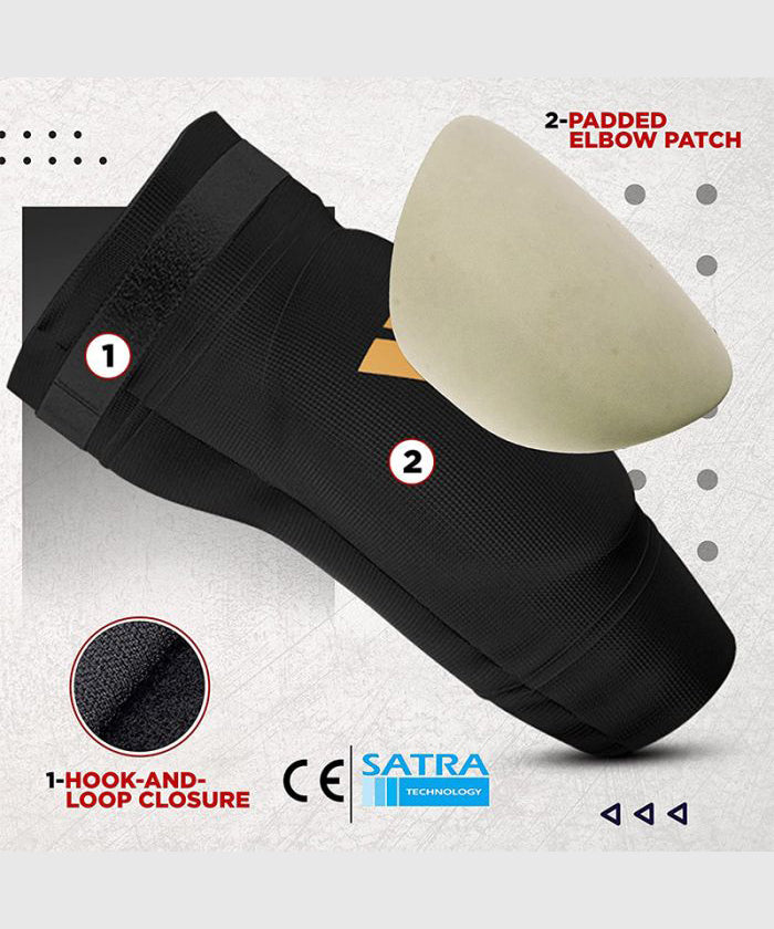 RDX Padded Elbow Support - Black/Gold