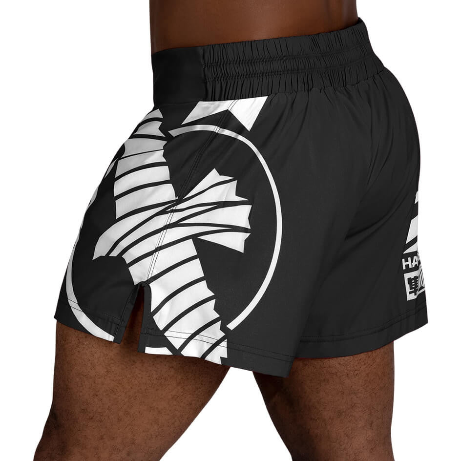 Short De Kickboxing Icon Hayabusa - Noir/Blanc