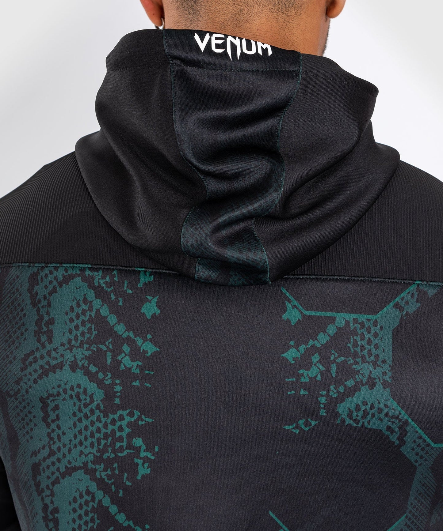 UFC Adrenaline Herren Kapuzenjacke by Venum Authentic Fight Night - Emerald Edition - Grün/Schwarz
