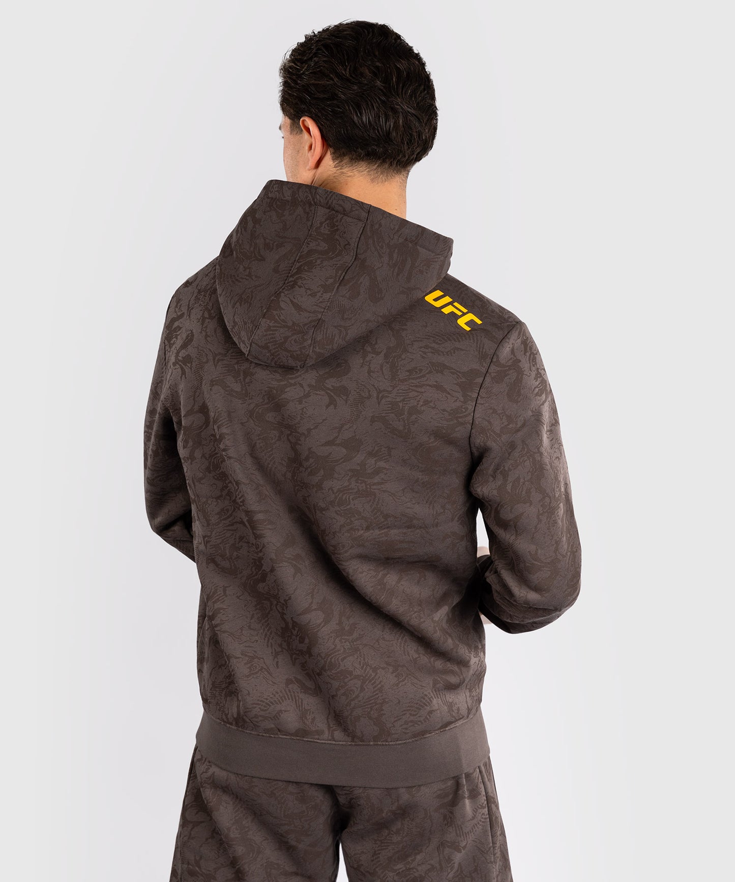 Sweatshirt à Capuche pour Hommes UFC Fusion by Venum Fight Week - Marron Terrestre