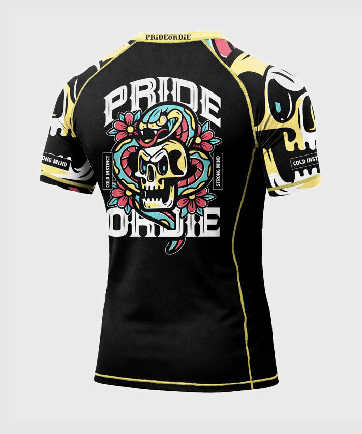 Pride Or Die Cold Instinct Rashguard a Maniche Corte - Nero