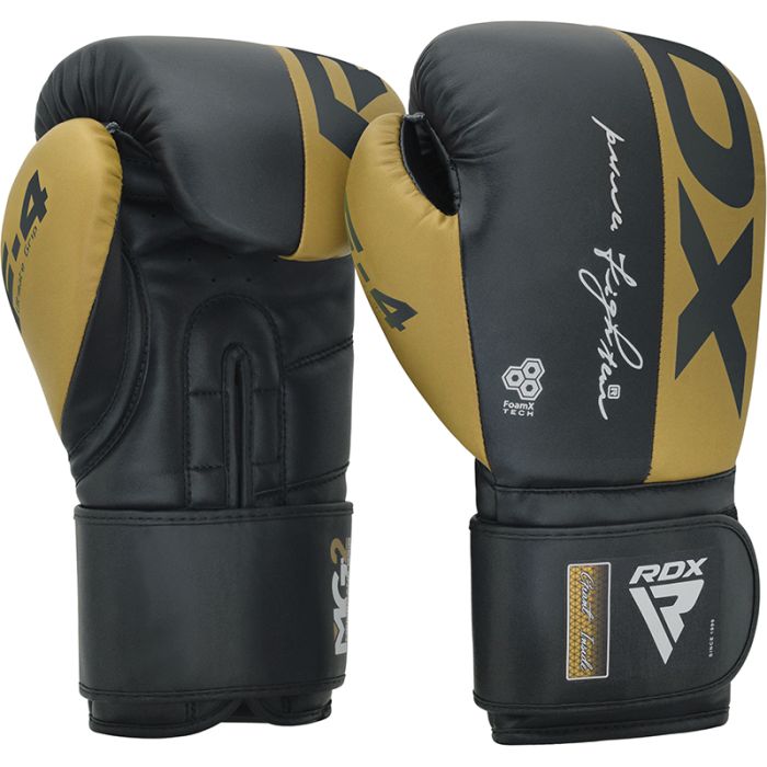 Gants de Boxe F4 RDX - Noir/Or