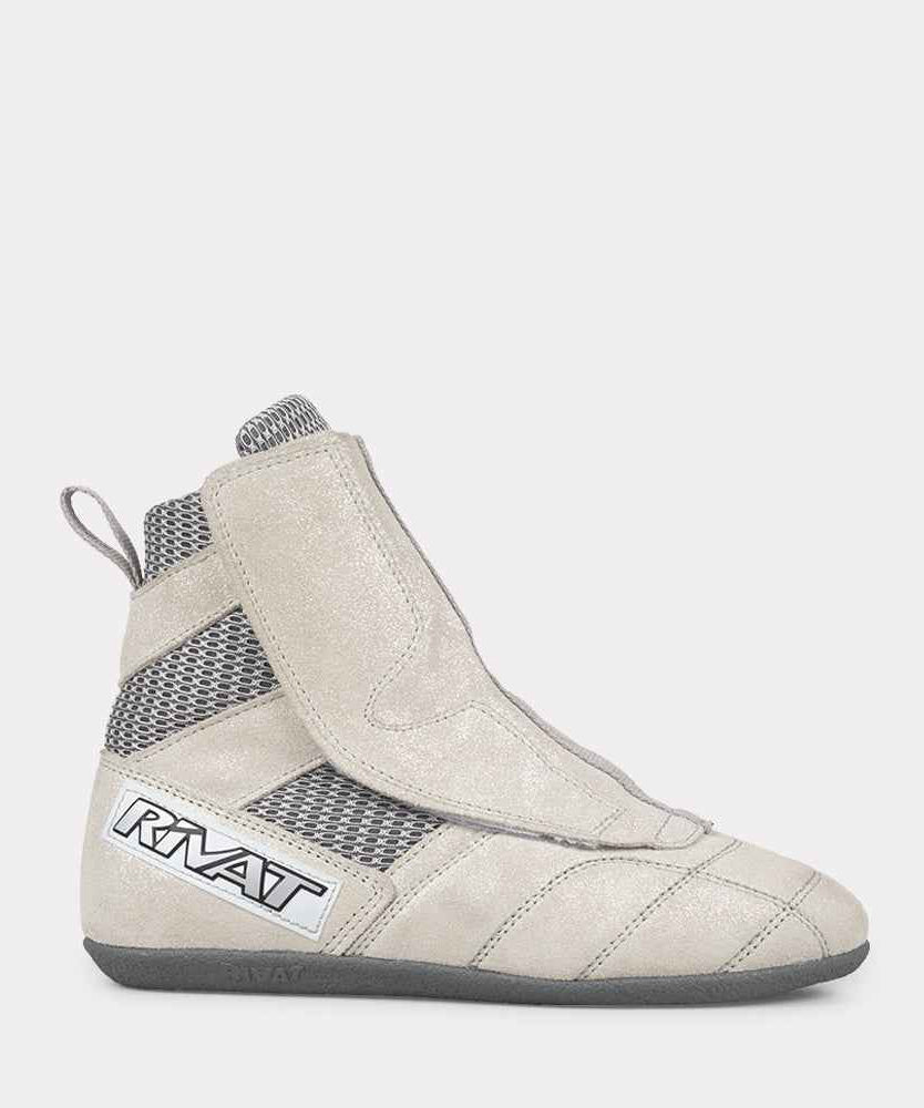 Rivat F1 Devon Französische Boxen Schuhe - Weiß/Grau