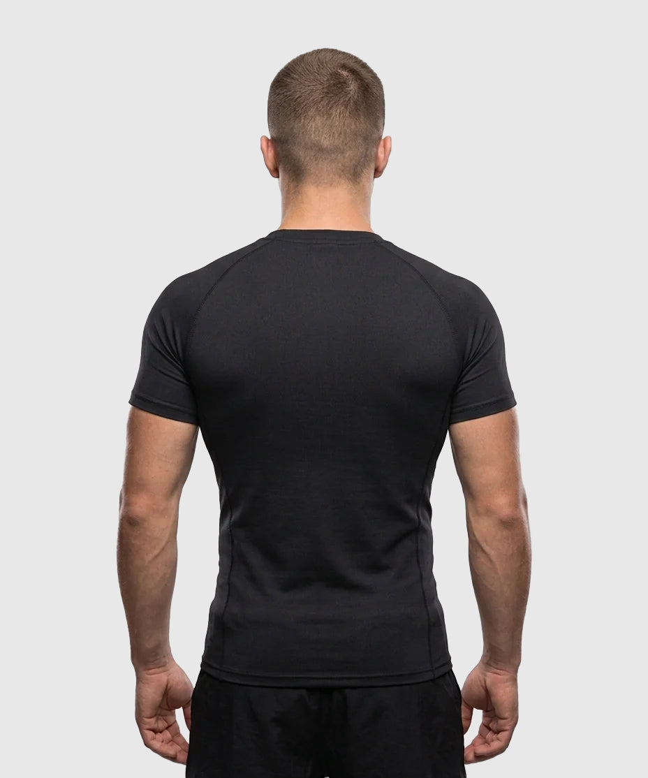 Tyce Skin Camiseta de Compresión de Manga Corta - Negro