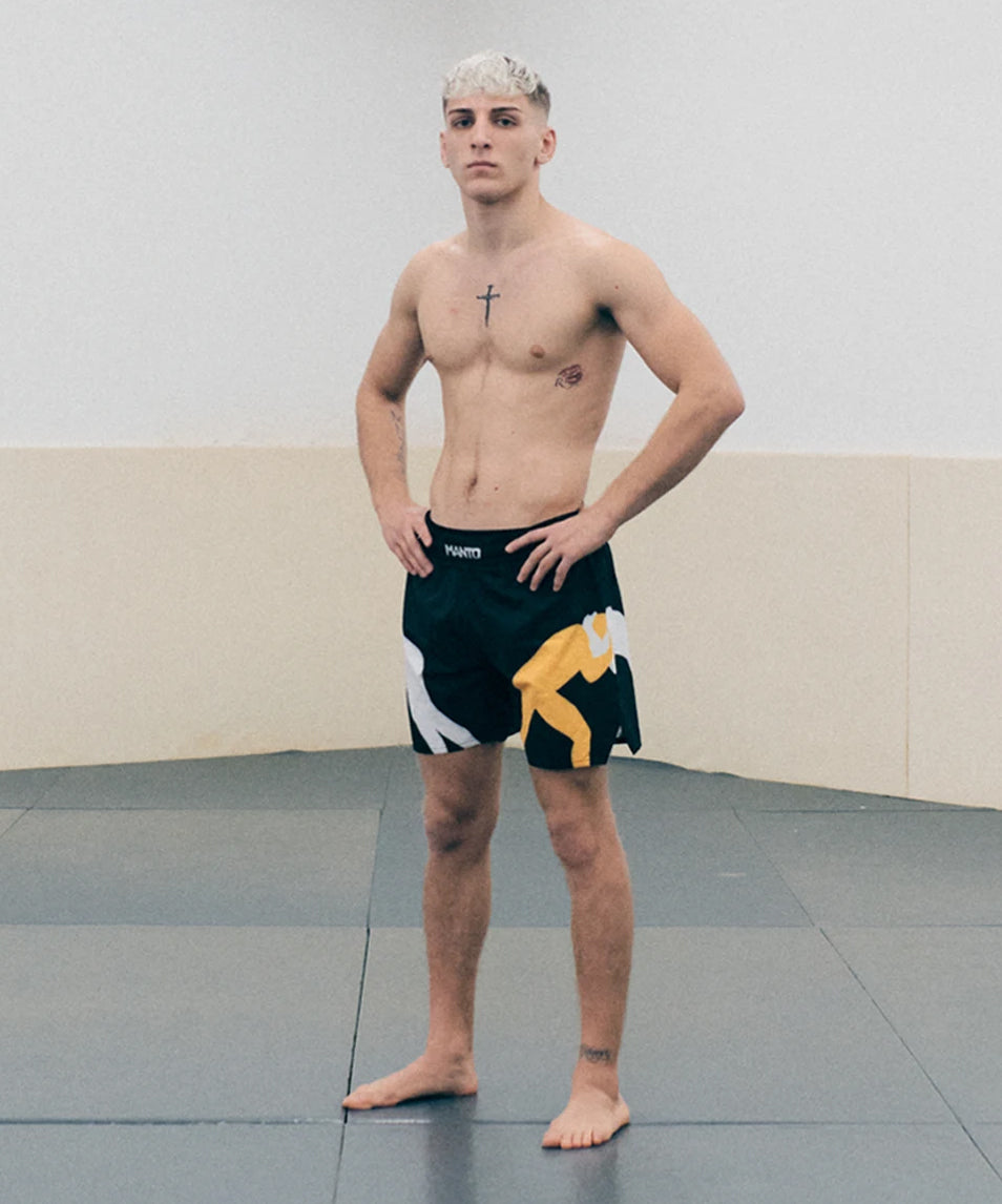 Manto Logo Fightshorts - Nero