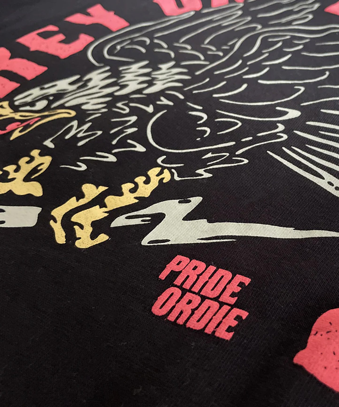 Kapuzen-Sweatshirt Pride Or Die "Prey On The Strong" - Schwarz