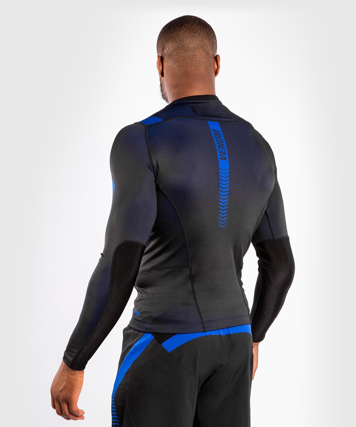 T-shirt de Compression Venum NoGi 3.0 - Manches Longues - Noir/Bleu