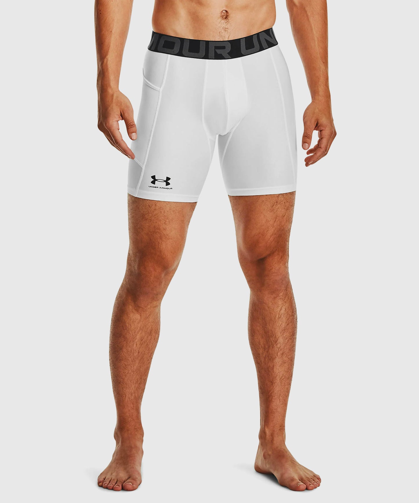 Short De Compression Under Armour Heatgear® - Blanc