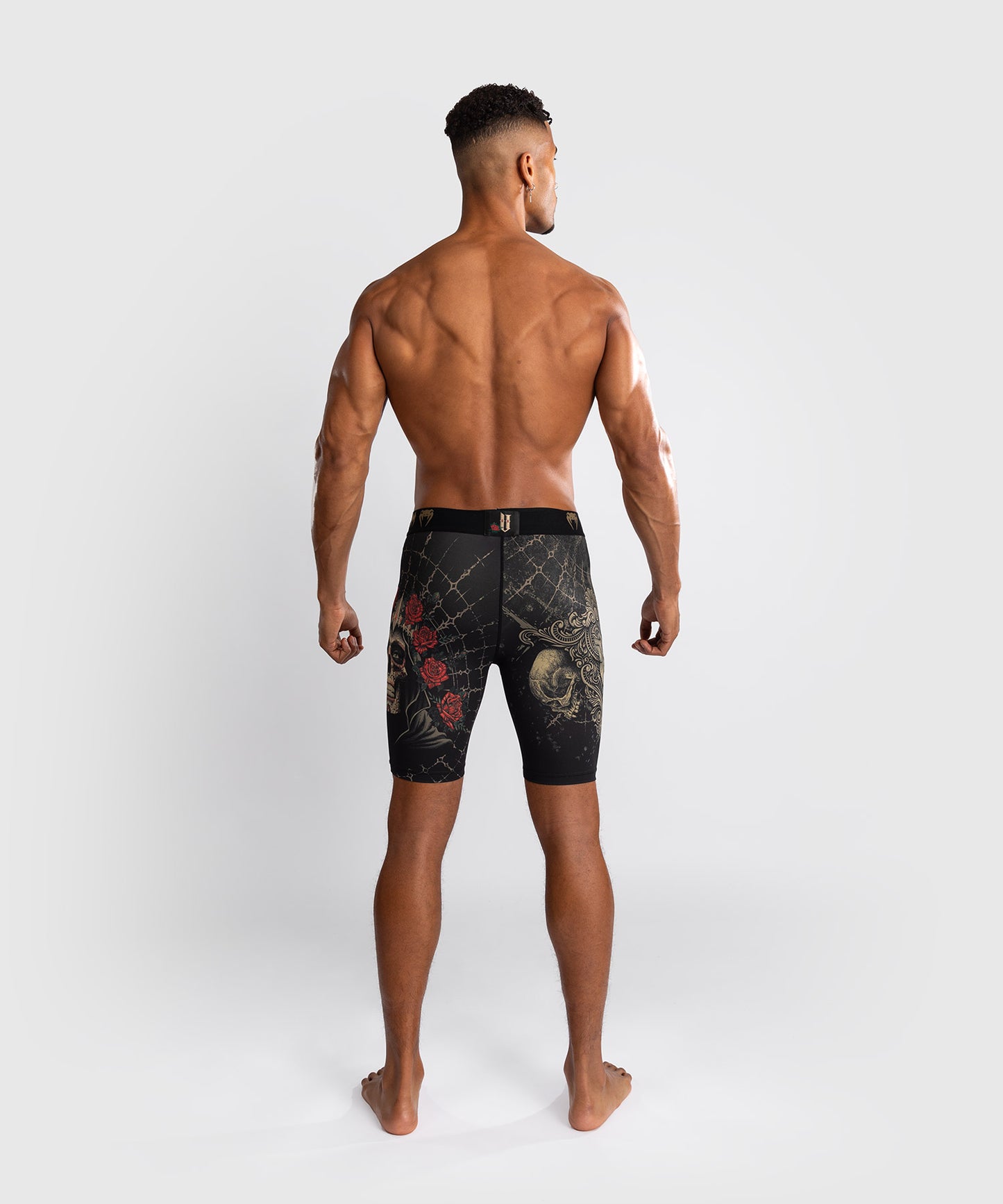 Shorts Vale Tudo pour Hommes Venum Santa Muerte 5.0 - Noir Profond/Or