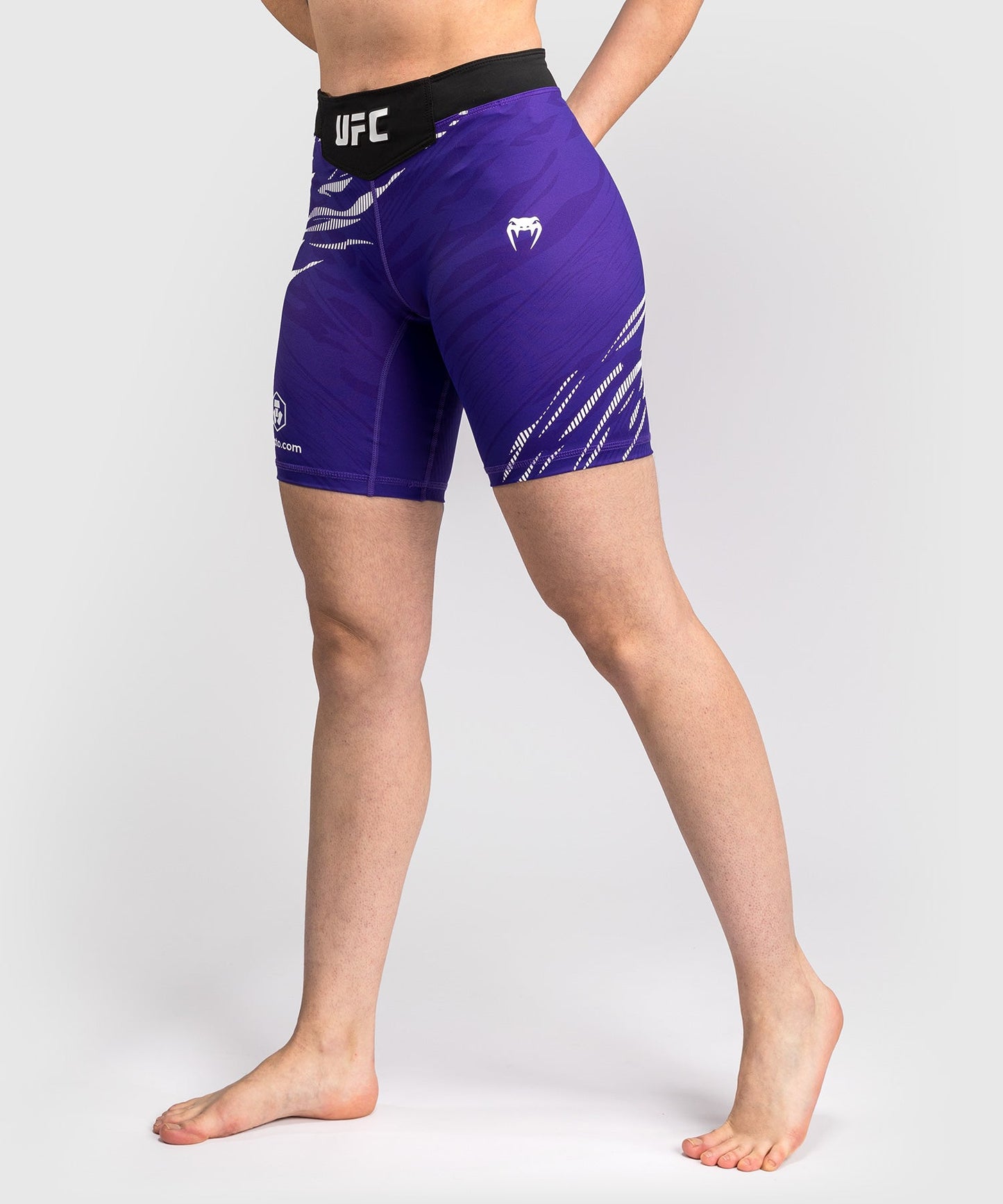 Women's UFC Fusion by Venum Authentic Fight Night Compression Short - Long Cut - Purple