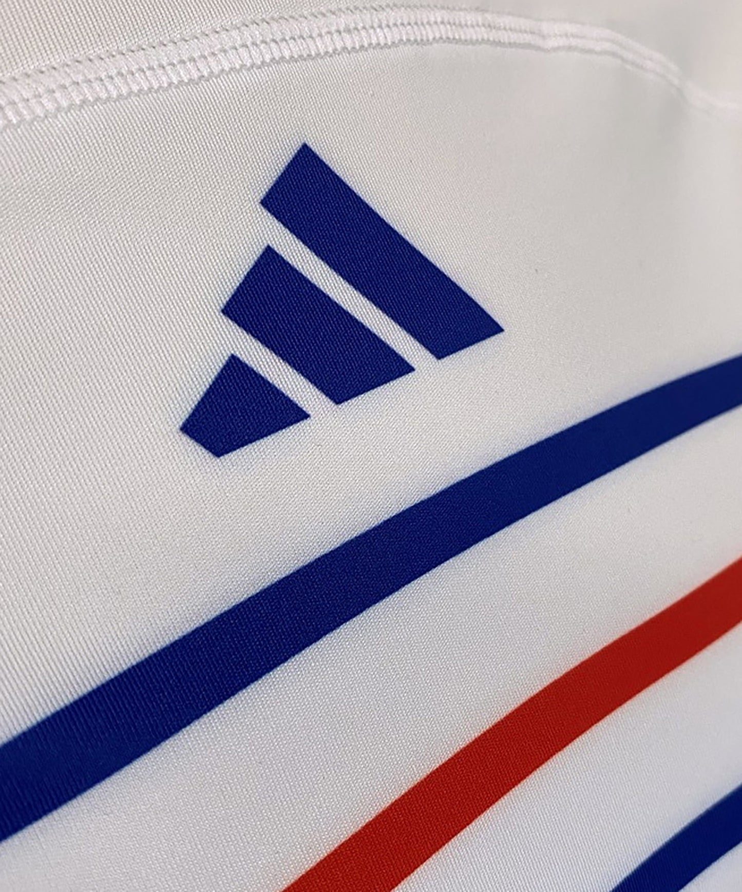 Adidas Short Sleeve Rashguard - Blue/White/Red