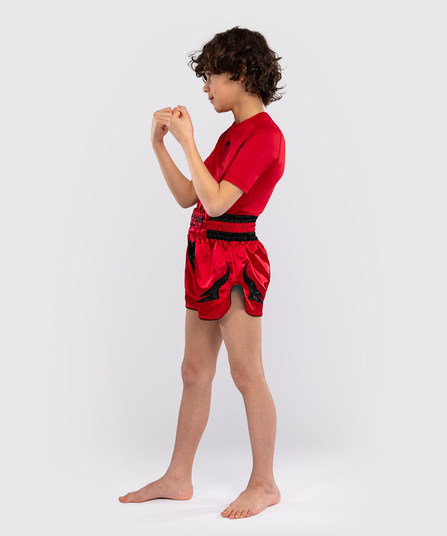 Venum Inferno Muay Thai Shorts für Kinder - Kirschrot